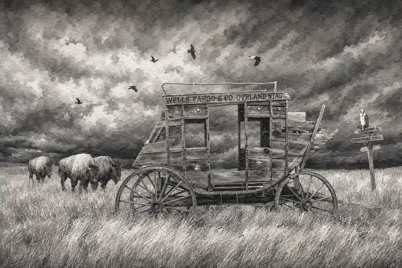 Abandoned Wells Fargo Stage Coach