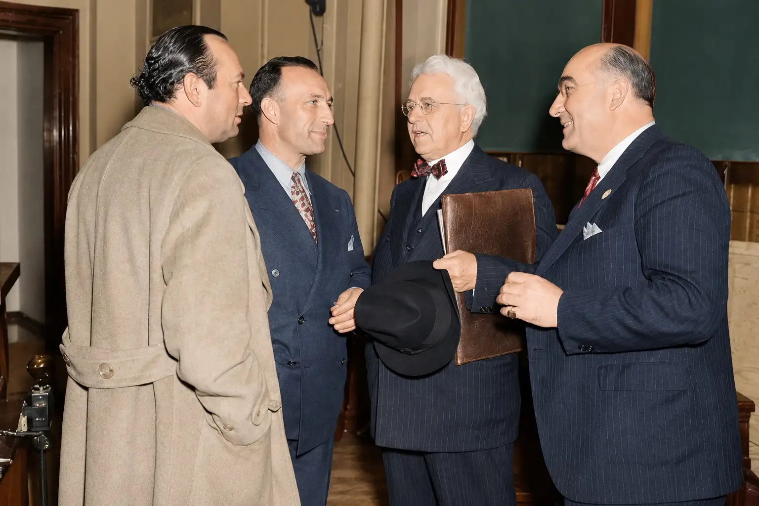 William G. Bonelli standing with other business men