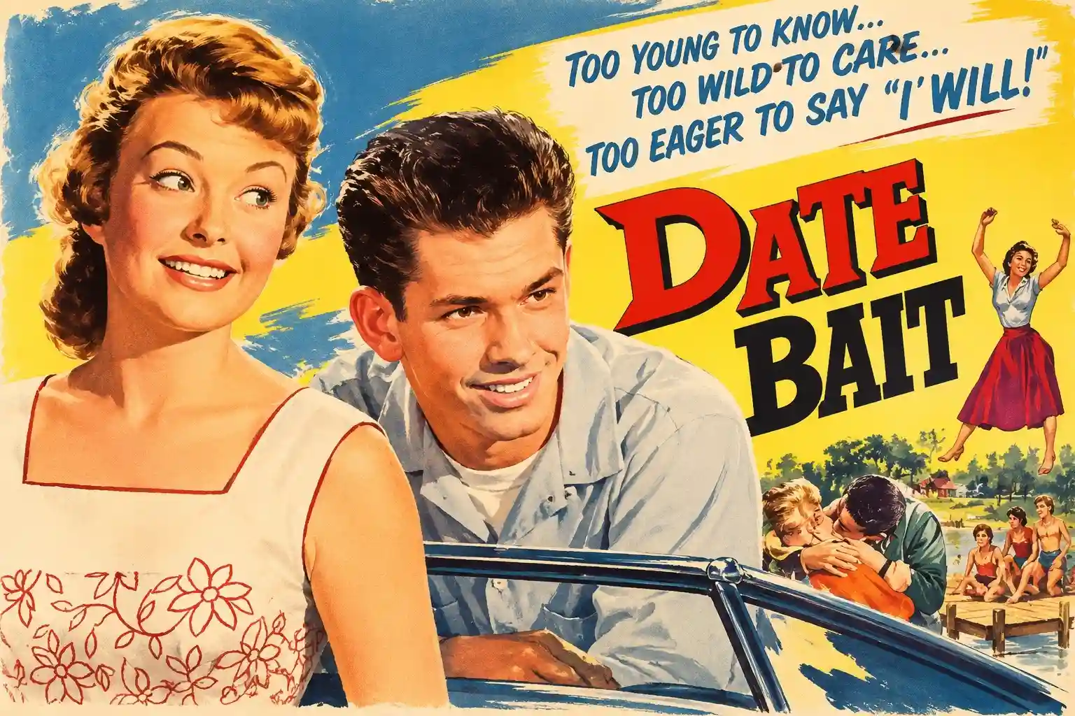 Carol Dawn in a still from Date Bait. Courtesy of The Filmgroup.