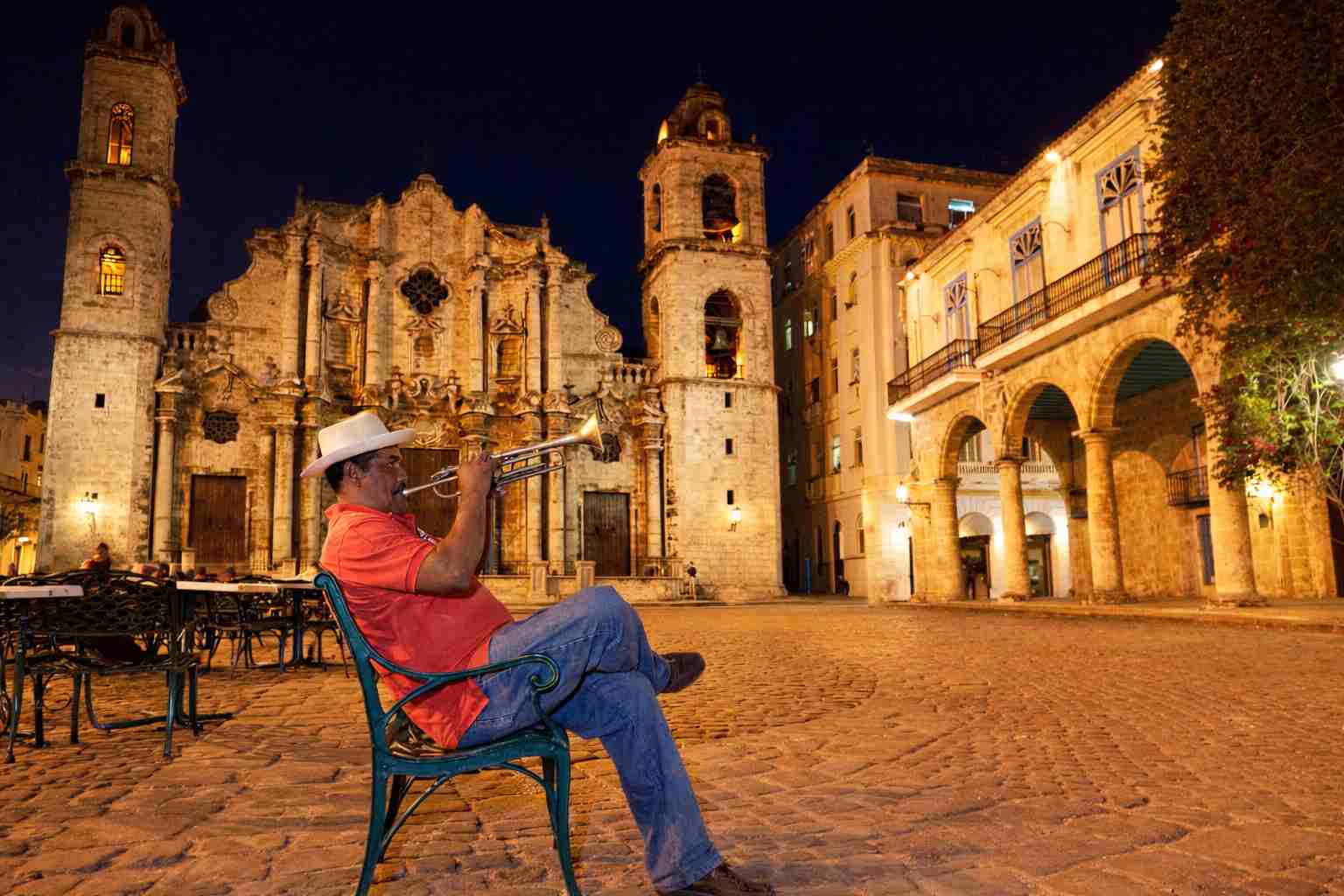 AI-generated illustration of the asymmetrical bell towers of Havana Cathedral