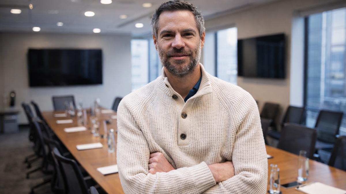 AI-generated portrait of Michael Shellenberger, author of Break Through. Charlatan Magazine.