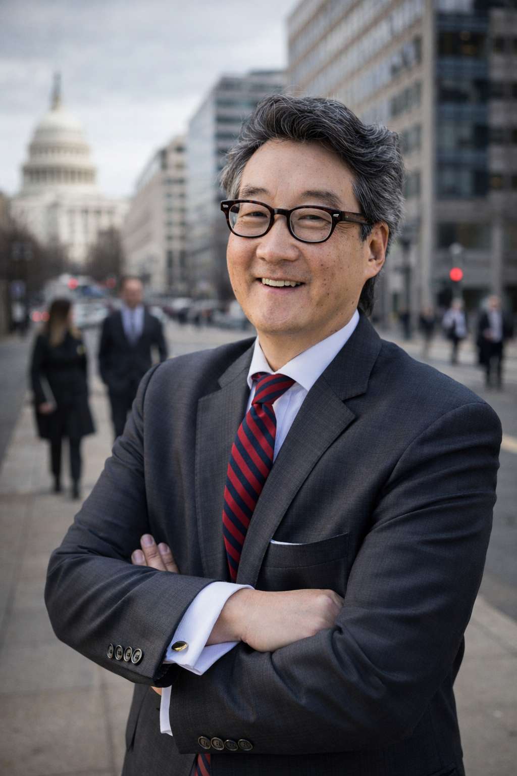 AI-generated portrait of Victor Cha, White House National Security Council. Charlatan Magazine.