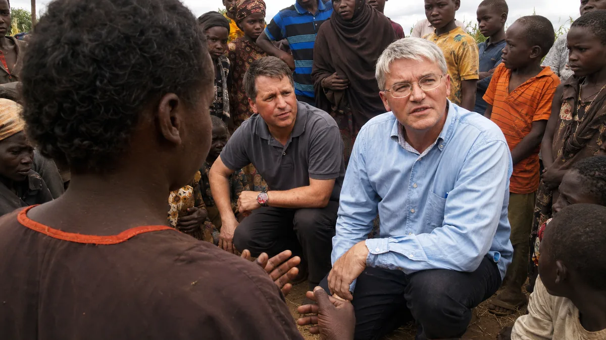 AI-generated portrait of Andrew Mitchell, former UK Secretary of State for International Development