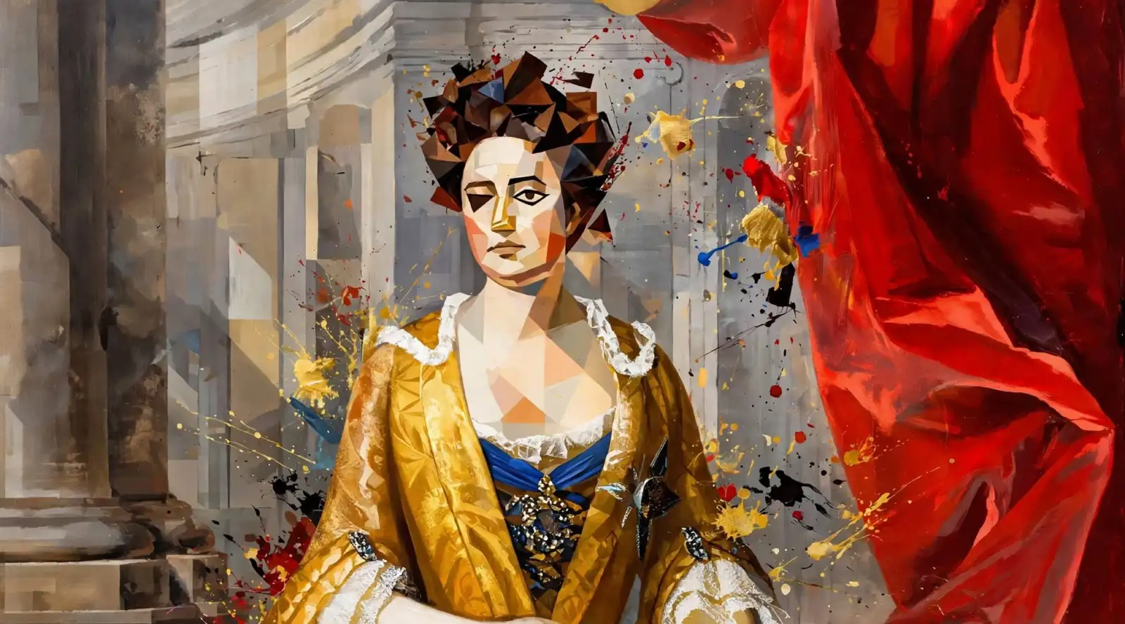 AI-generated portrait of Queen Anne of Great Britain