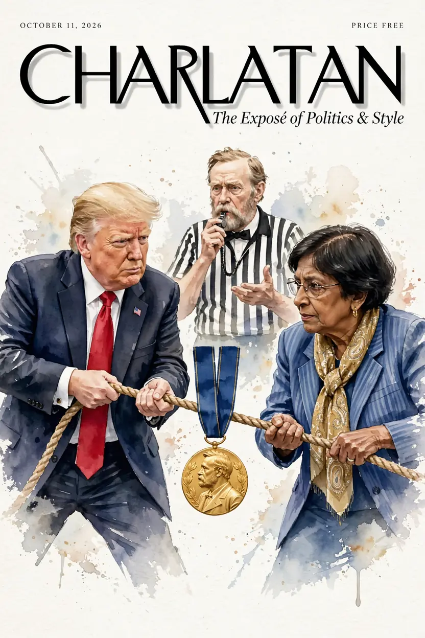 Charlatan Magazine cover for The Nobel Prize 2026