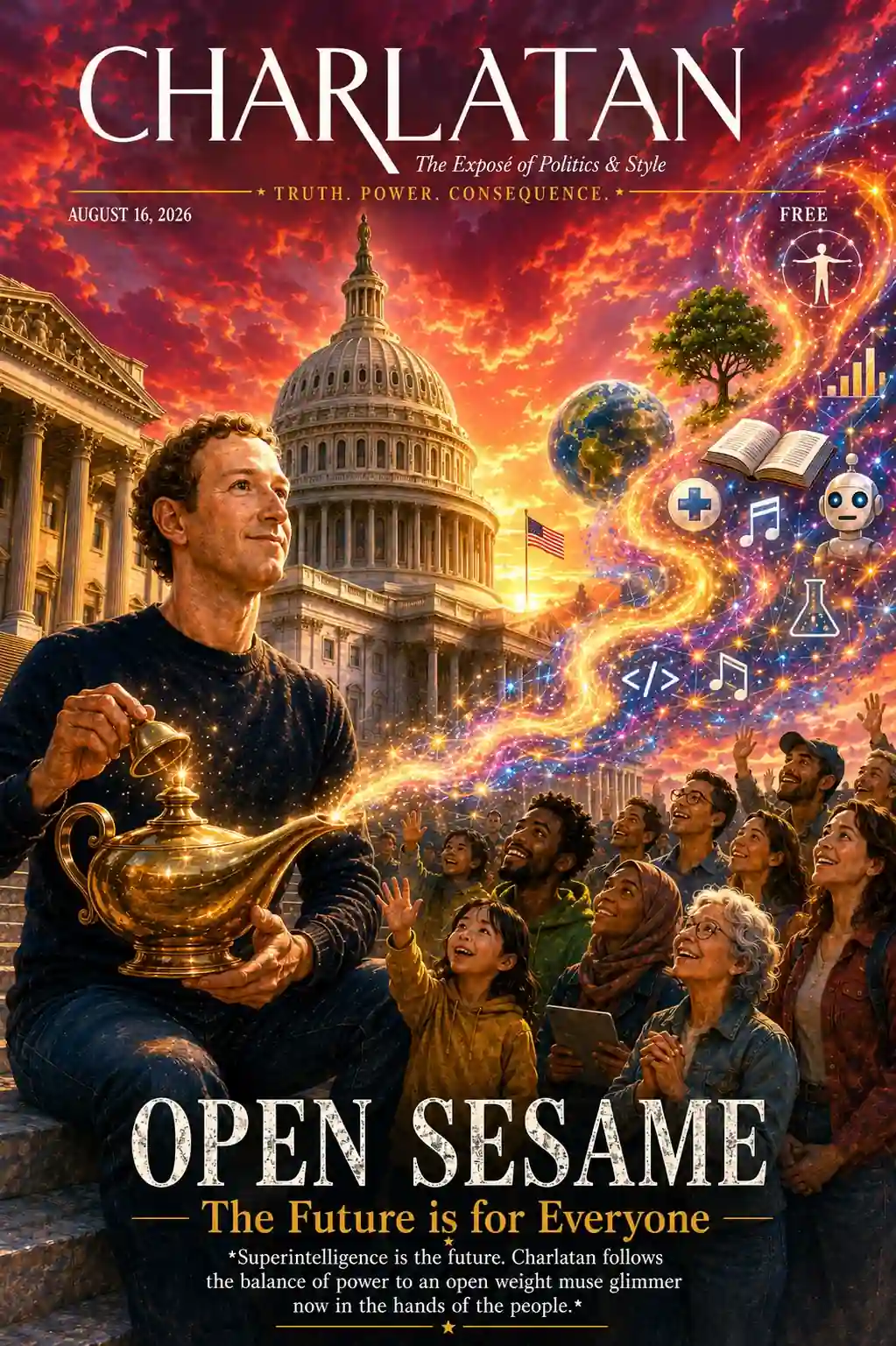 Cover of Charlatan Magazine for Open Sesame