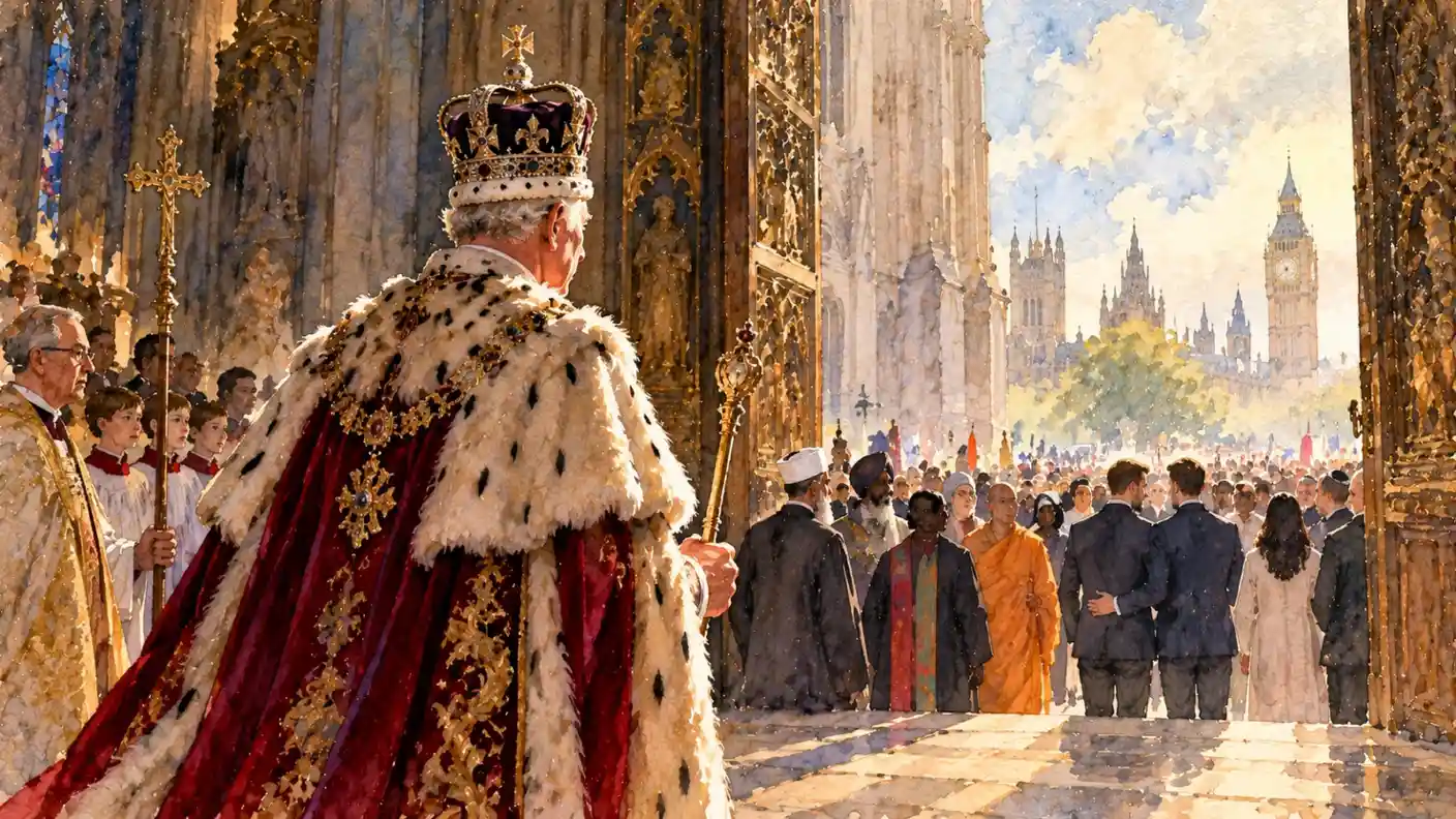 AI of King Charles at his coronation
