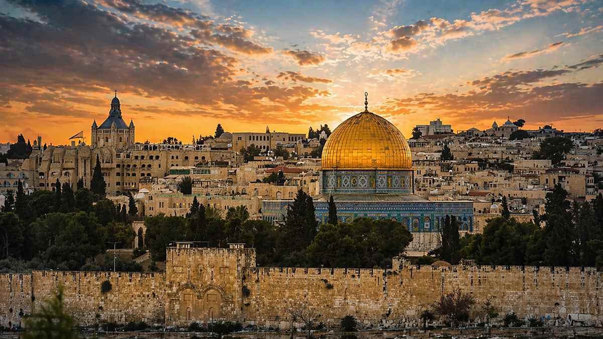 AI illustration of the Temple Mount in Jerusalem