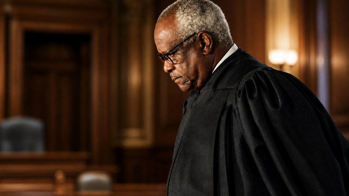 AI illustration of Justice Clarence Thomas