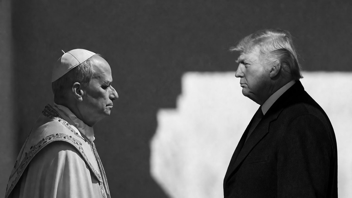 Pope Leo and Donald Trump